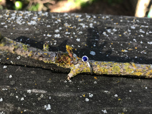 Sterling Silver Nose Ring - Lapis - Made To Order