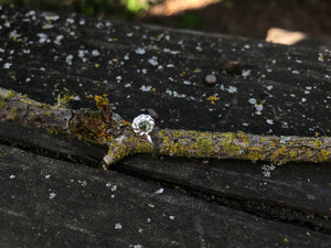 Sterling Silver Nose Ring - Peridot - Made To Order