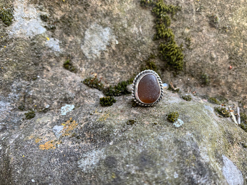 Sea Glass Ring Size 8