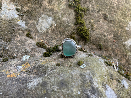 Sea Glass Ring Size 10.5