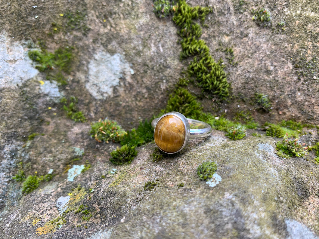 Tigerseye Ring Size 9