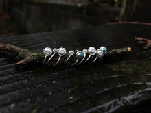 Sterling Silver Nose Ring - Turquoise - Made to Order