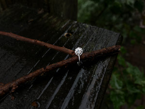 Sterling Silver Nose Ring - Moonstone - Made to Order