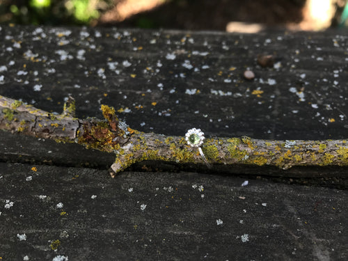 Sterling Silver Nose Ring - Peridot - Made To Order