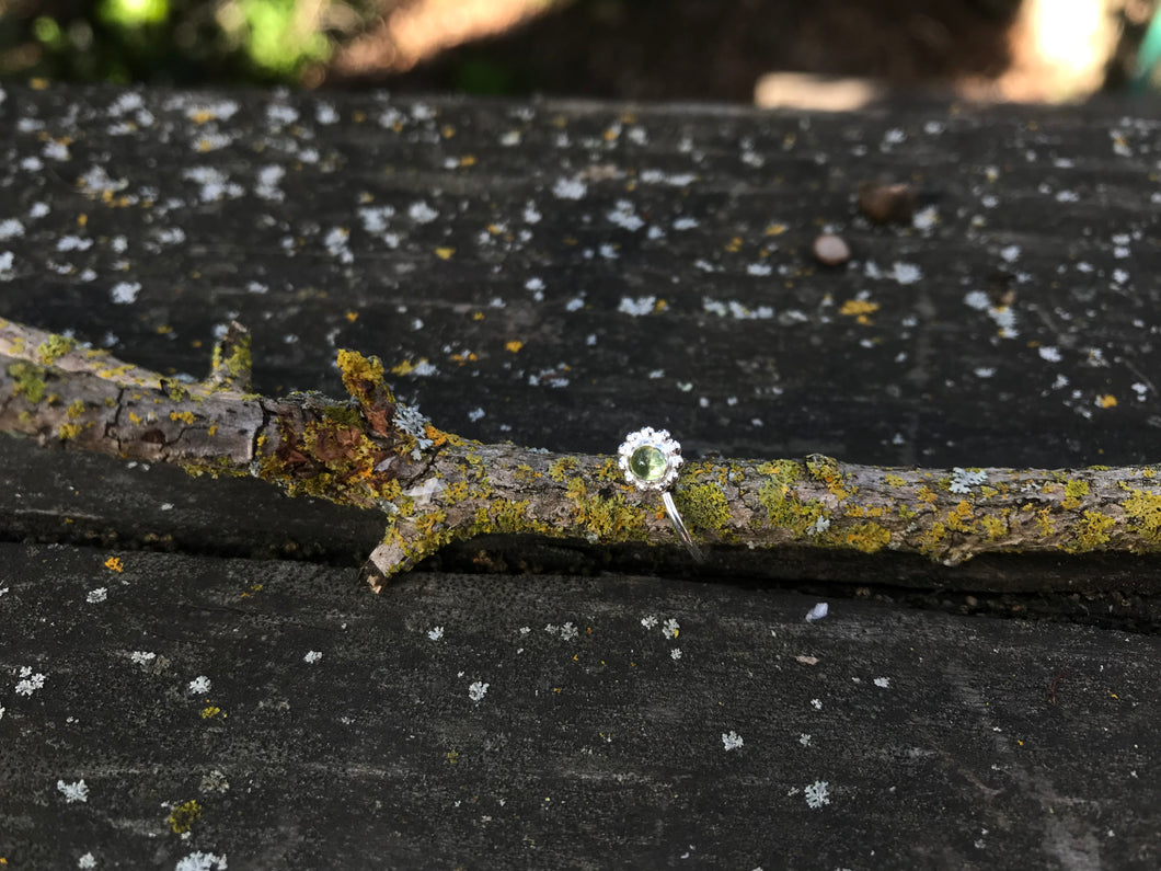 Sterling Silver Nose Ring - Peridot - Made To Order