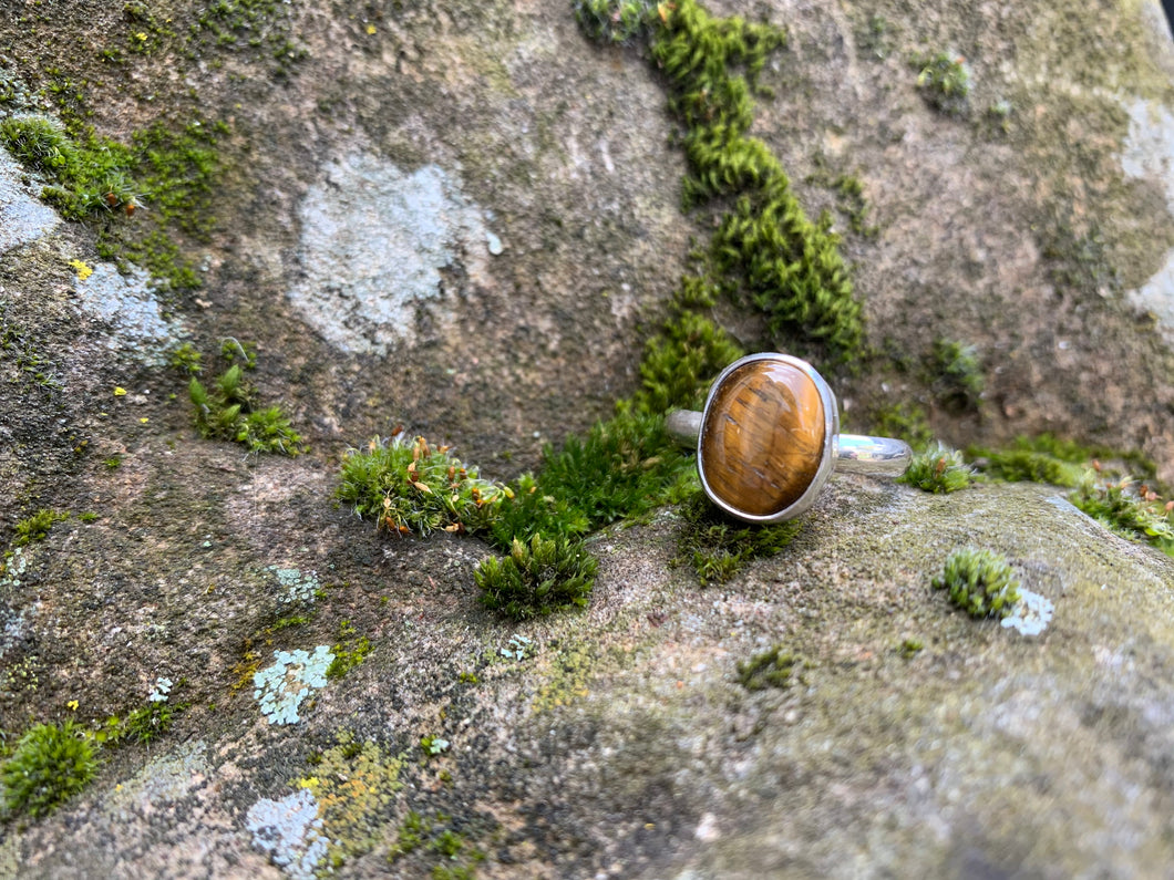 Tigerseye Ring Size 10